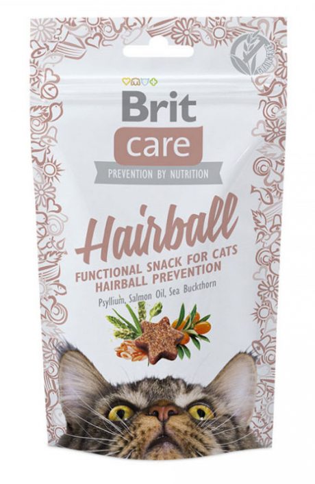 Brit Care Functional Semi-Moist Snack Hairball 50g Cat Treats
